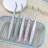 High Precision False Eyelash Tweezers Metal Lashes Extension Tweezer  Miniature Scene Stickers