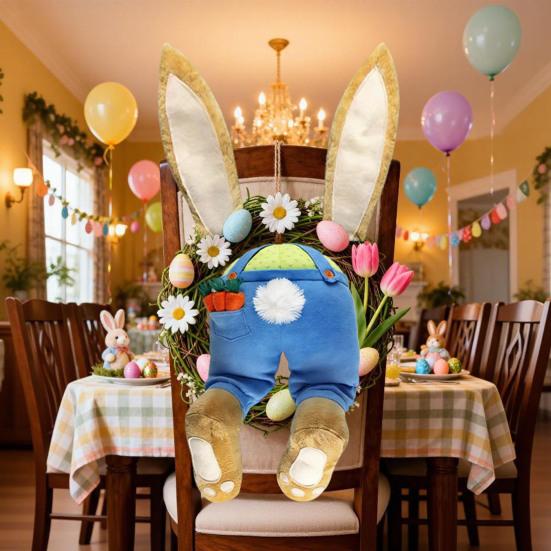 Påskhängsmycke Ansiktslös Docka Kanin Högtidsdekoration Festlig Prydnad Hemfester Festivaler Kontorsdekor