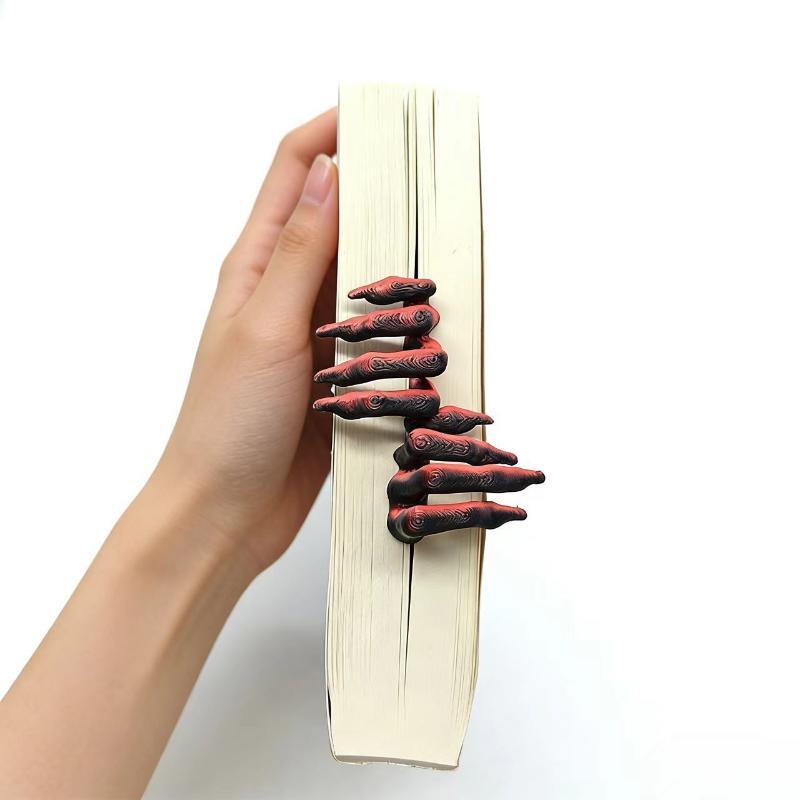 3D Printed Devil Claw Stereo Bookmark Cool Punk Page Marker for Hardcover Paperback Books Readers Unique Souvenir Gift