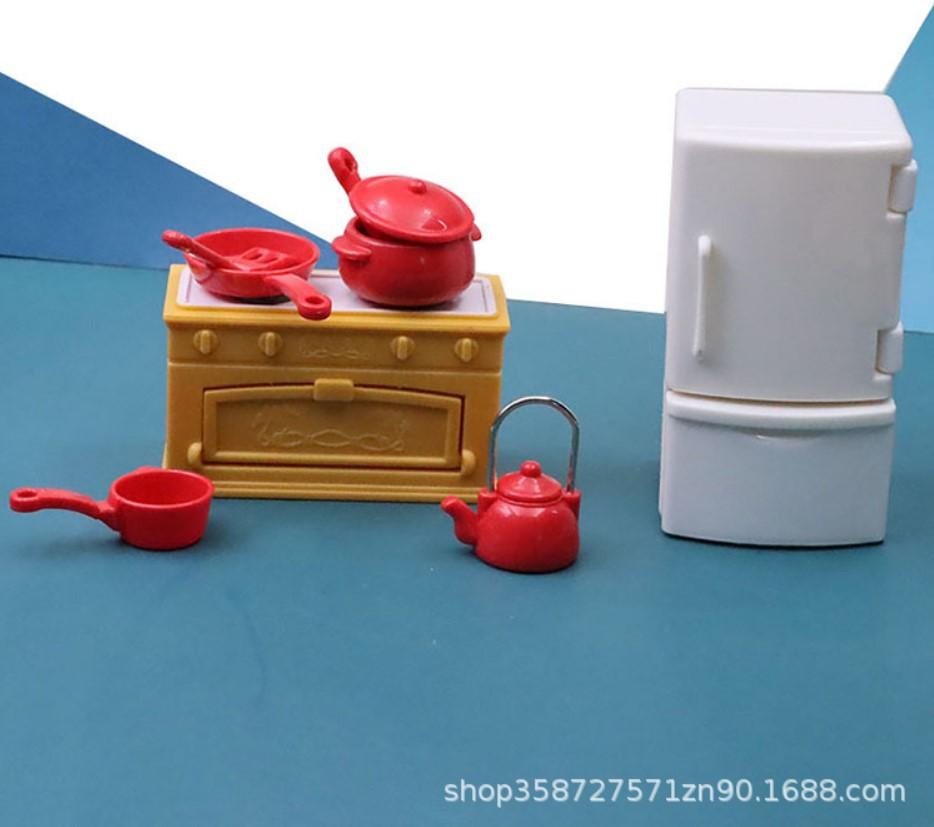 Play House Toy Simulation Mini Furniture Full Set Kitchen Doll House Miniature Food Play Scene Ornament Girl Model