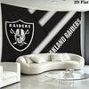 Las Vegas Raiders Wall Tapestry Aesthetic Wall Hanging Printed Fabric Blanket Decorative Tapestries for Bedroom Living Room Home Decor