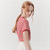 WEDNESDAY DELIGHT Wed_Modern Stripe Crop Top_Red