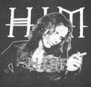 HIM Band Rauchen schwarz Baumwolle Alle Größen Unisex Shirt Baumwolle Oversize Große Größe