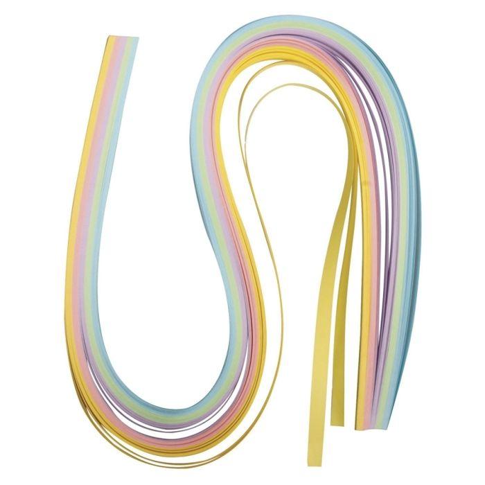 Papier pour Quilling, 50x0,6cm, 80 g/m2, 100pces, pastel