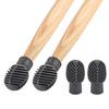 4Pcs Drumstick Mute Tip Drum Dampener Silicone Drumstick Practice Tip Mute Pads Replacement Percussion Tip Enduring