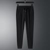 Spring and Autumn Men's Casual Sports Pants Thin Slim-fit Tie-Toe Straight Sweatpants