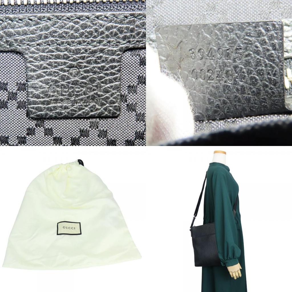 Used GUCCI Shoulder Bag Cosmopolis 394915 leather black simple