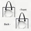 Crack Pattern Tote Bag Large Capacity Reusable Shopping Bag for Daily Use