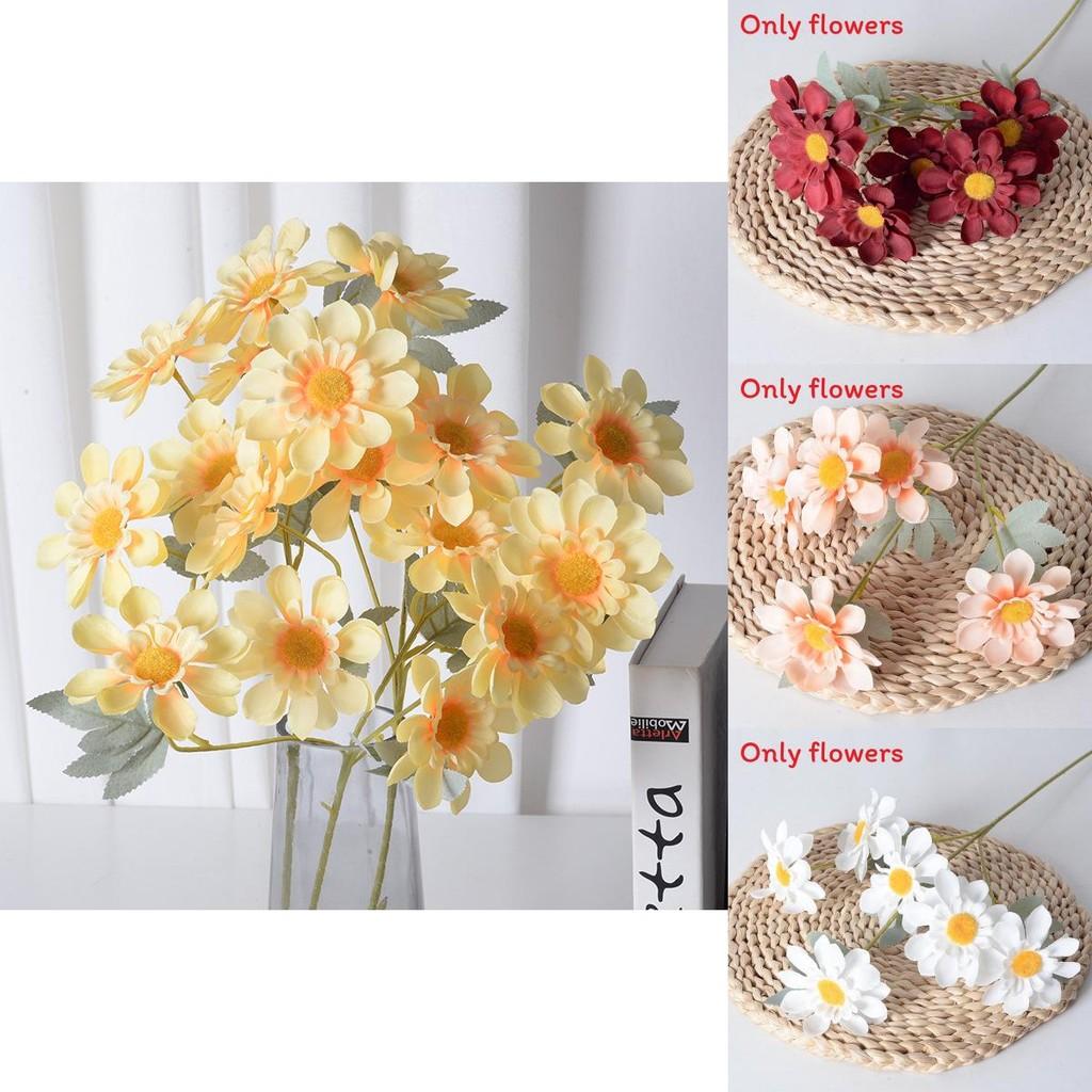Silk Mimic Sunflower And Daisy Flowers Bundle For Event Decorations With Craft Technique Perfect For Photography And Home Decor