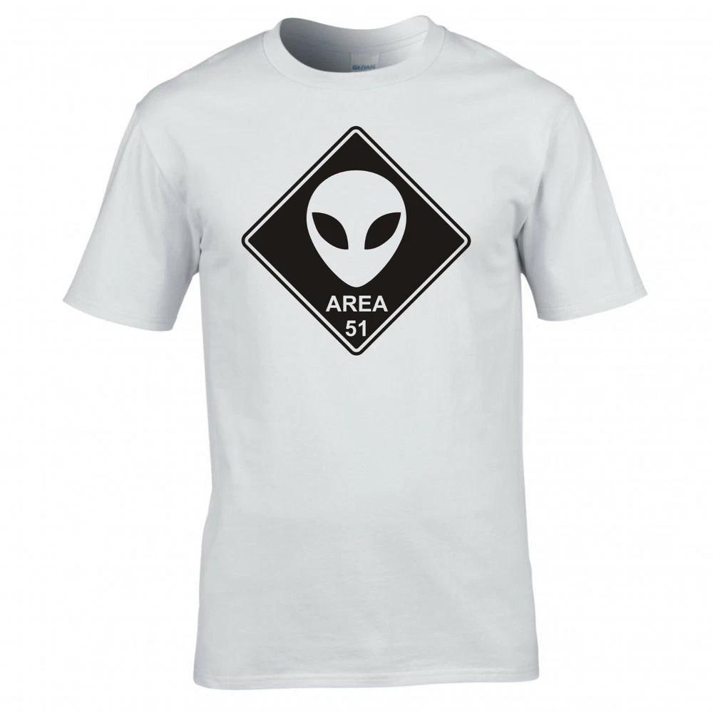 Funny Alien Area 51 Road Sign Tshirt