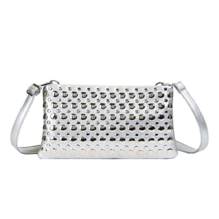 Crossbody Bags for Women Leather Crossbody Purses Punk Rivets Handbags Shoulder Bag Soft Pu Leather Shoulder Bag Gifts