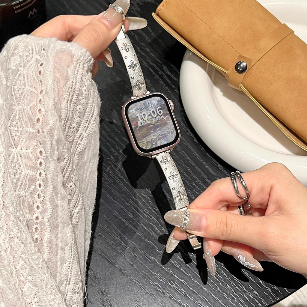 Strap for iWatch S10 S9 46mm 42mm 45mm 41mm 49mm 38mm Vintage Bracelet Apple Watch Series 10 9 8 7 6 5 SE Replacement Band Wristband