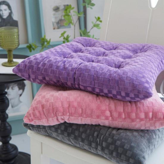 Seat Cushion Soft Comfortable Chair Seat Pad Long-lasting Wear-resistant Square Seat Pad for Home Office