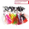 2025 Bass Pike Walleye Beard Fishing Lure 14.7G Walleye Buzzbait Flap Silicone Skirt Spinner Bait Sea Fishing