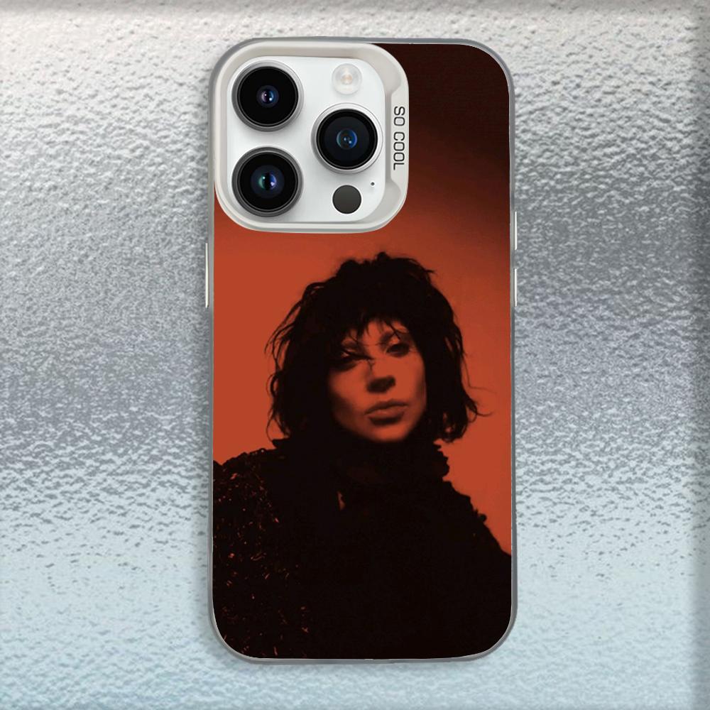Чехол для телефона L-LADY GAGA MAYHEM для iPhone 16,15,14,13,12,11,Mini,Pro,MAX Белый Матовый Ударопрочный Чехол iPhone14Pro