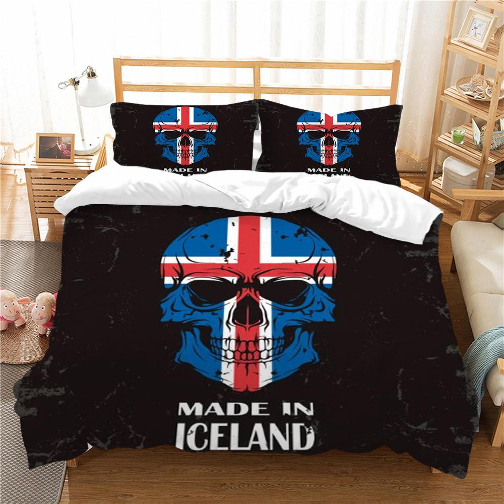 

Комплект пододеяльников с 3D принтом черепа, комплект постельного белья с героями мультфильмов, высококачественная наволочка, детское постельное белье, одинарный размер, двойной размер, покрывало на кровать EU Single 135x200cm