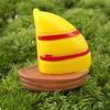 Miniature Resins Figurines Artificial Sailboat Boat Resin Diy Craft Micro Landscape Moss