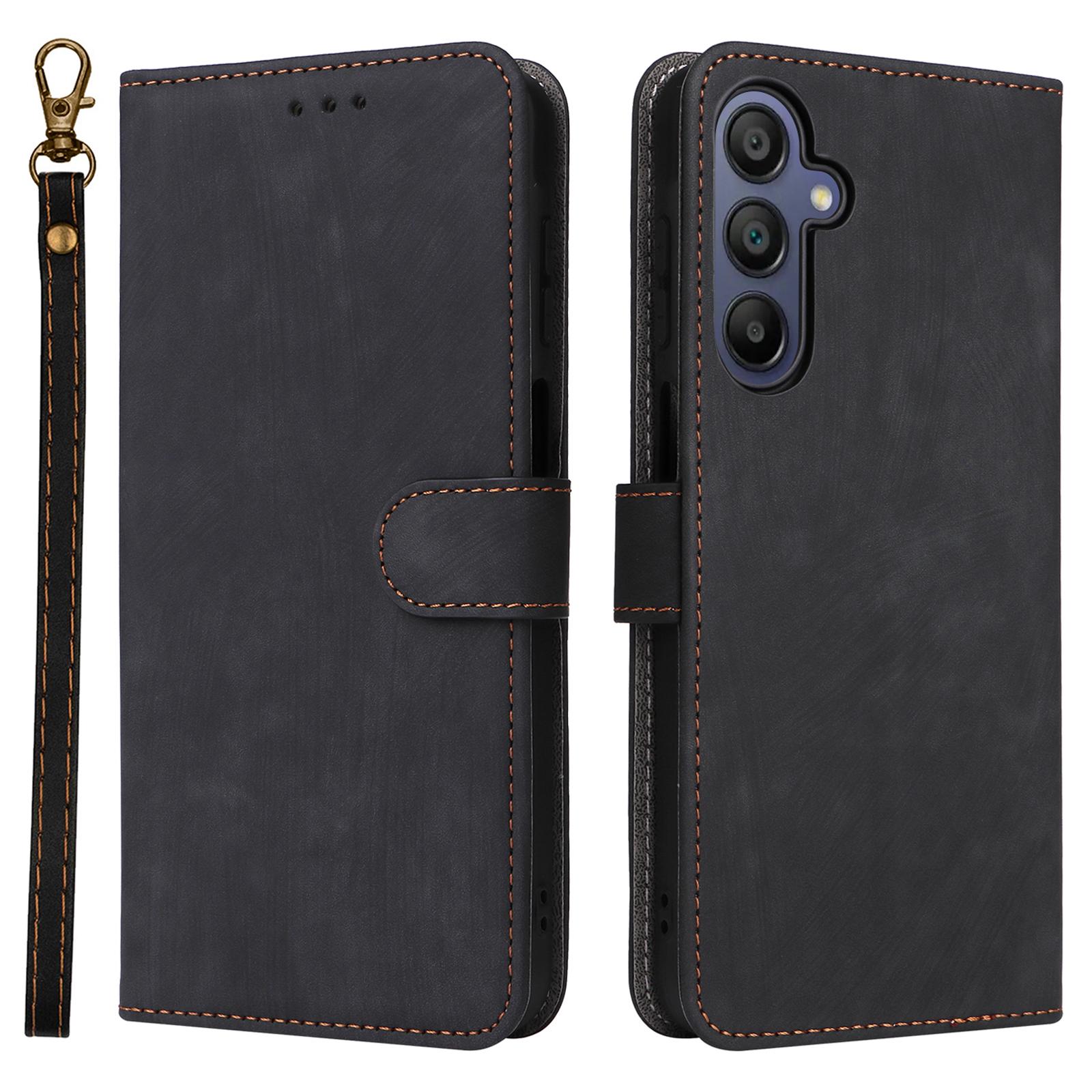 

Для Samsung Galaxy A16 5G/A16 4G Чехол-кошелек с RFID-блокировкой Обложка-подставка из ПУ кожи с окошком Black