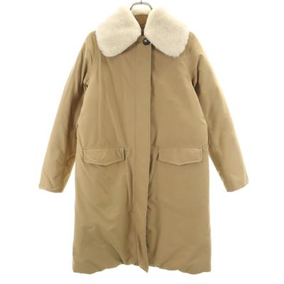 Down Coat M Beige Women Used
