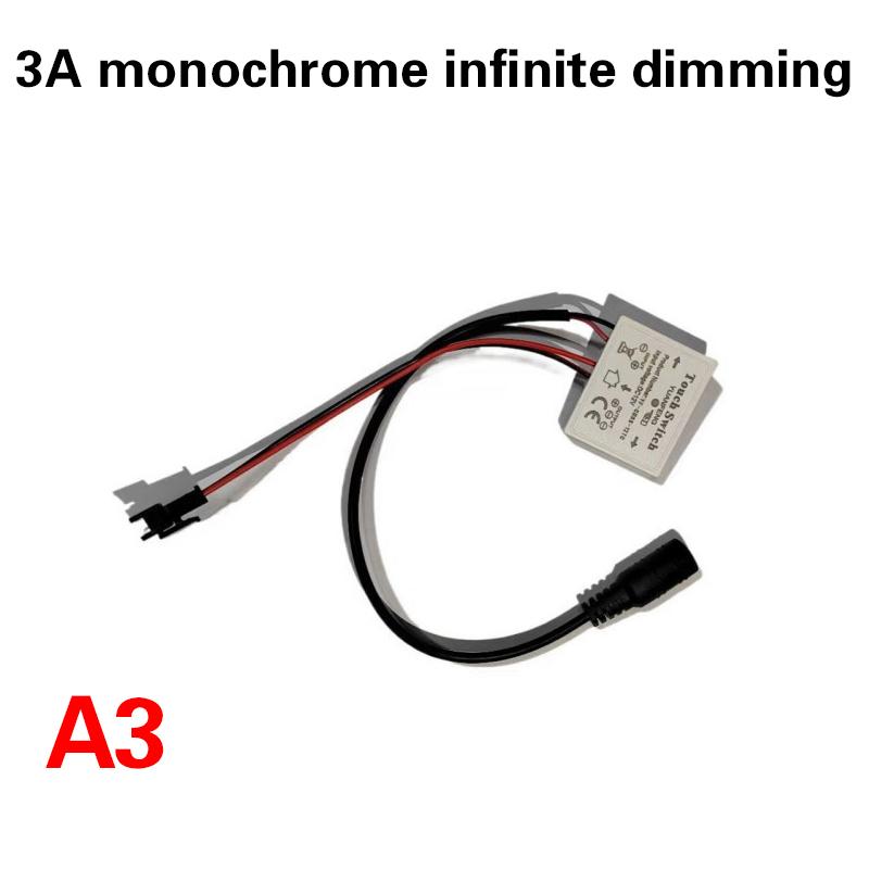 

Dc12V 2A 3A 5A Led Inductive Stepless Dimming Touch Switch For Led Light Mirror Lamp Dimmer Control Switch Touch Pad