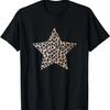 Star Shape - Cute Cheetah Leopard Print Graphic T-Shirt