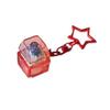6Pcs Press Key Shape Keychain Star Car Key Ring Fashion Phone Lanyard  Students