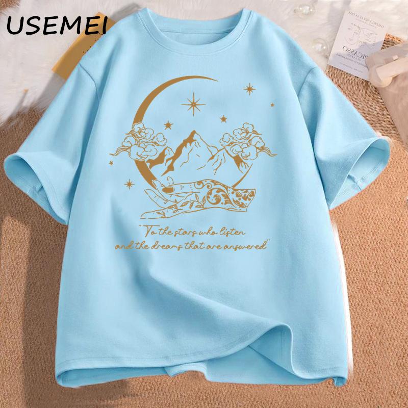 

Velaris City of Starlight Tshirt Women To The Star Who Listen Acotar Tshirt SJM Merch City of Starlight Tshirts Cotton Tees 4XL