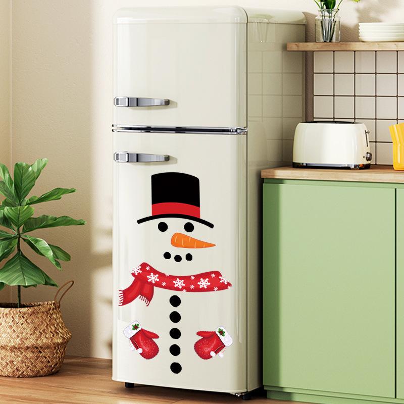 Self-Adhesive Snowman Wall & Window Sticker for Christmas Decoration