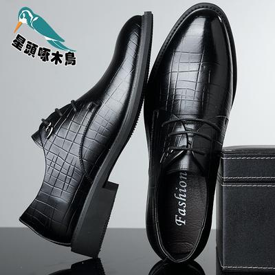 Herfst leren schoenen heren zakelijk gekleed echt leer zachte zool ademend zwart casual leren schoenen
