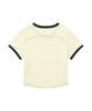 COVERNAT WOMAN Baby Fit Ringer T-Shirt Ivory
