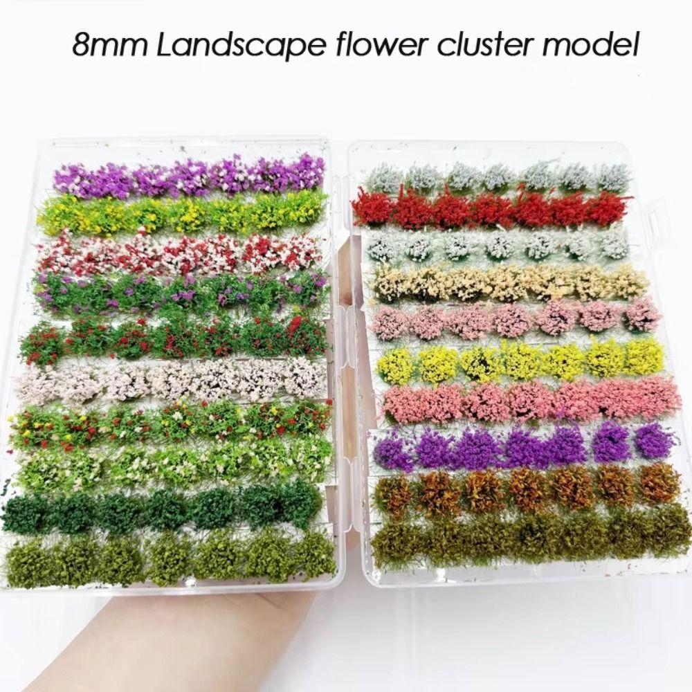 Railway Train Miniature Flower Cluster DIY Building Flower Grass Model  Micro Landscape