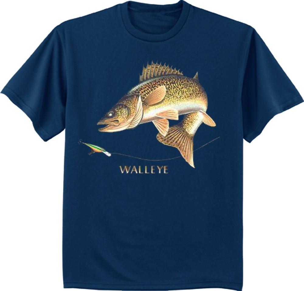 Men s t-shirt Walleye t-shirt fish fishing shirt for men gift for dad tee shirt Unisex T-Shirt XL