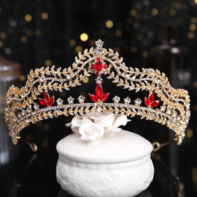 New Crystal Crown Rhinestone Jewelry and Crown Female Hair Accessories Wedding Bride Hair Jewelry Birthday Party Headdress