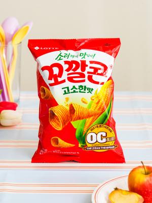 Lotte Kkokkalcon Original Flavor Corn Chips 52g