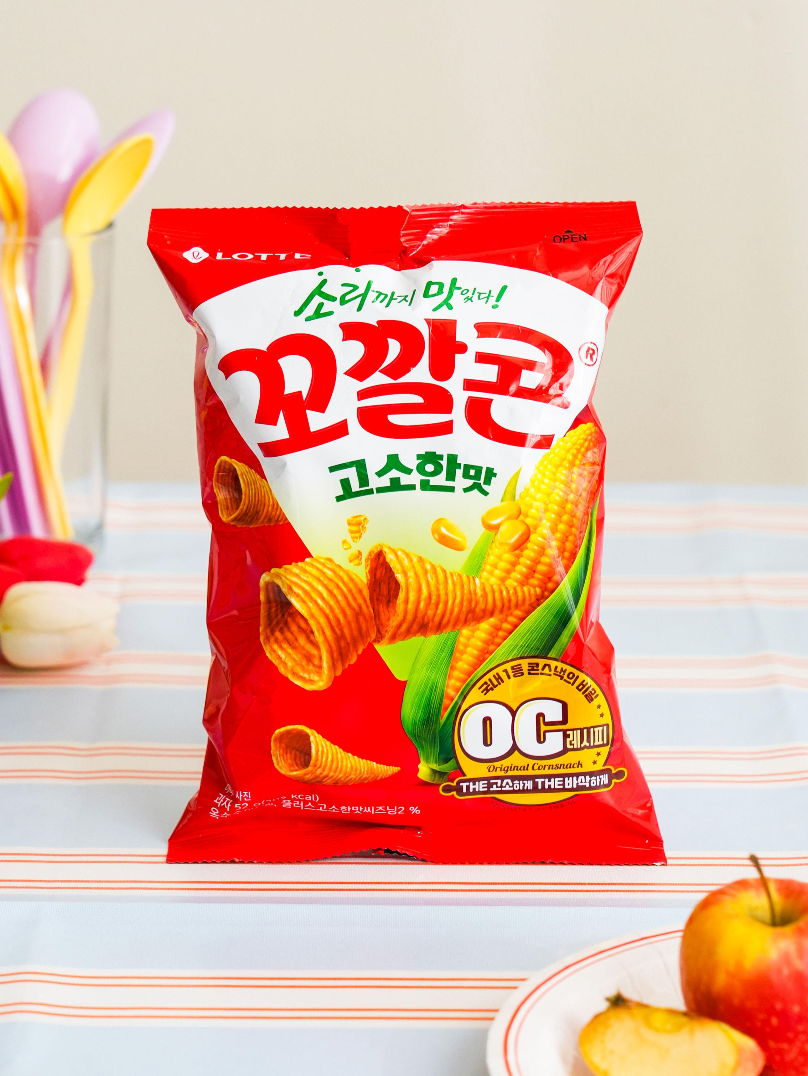 Lotte Kkokkalcon Original Flavor Corn Chips 52g 1ea