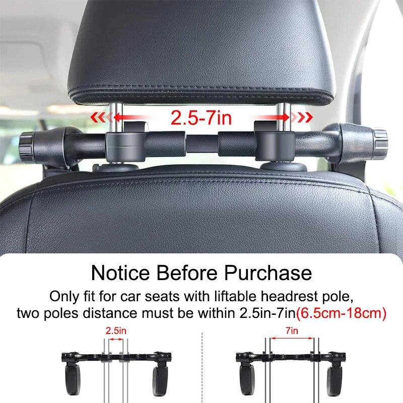 360 Degree Adjustable Car Headrest Pillow U-Shaped Car Seat Pillow for Kids Adults Car Travel Sleeping Head Neck Body