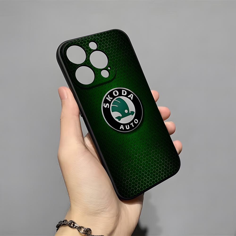 Super Car Design-Skoda Phone Case For 16 Pro Max Iphone 15 14 Pro Max 13pro 11 X Xs Xr 8 7Plus Silicone Cover