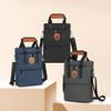 Borsa porta vino resistente all'usura Borsa porta bottiglie di vino a due posti Borsa a tracolla da campeggio Uso da viaggio