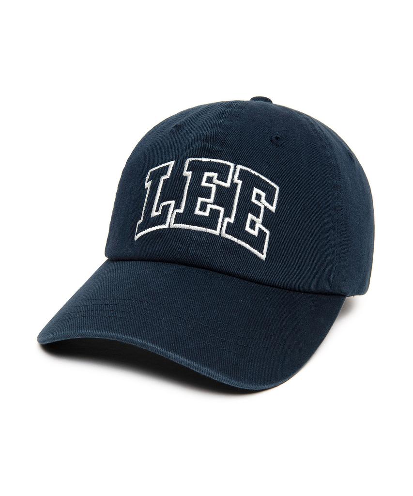LEE Applique Big Logo Cotton Ball Cap Navy