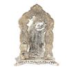 Silver Radha Krishna Idol Oxidized Finish with Happy Diwali Wishes