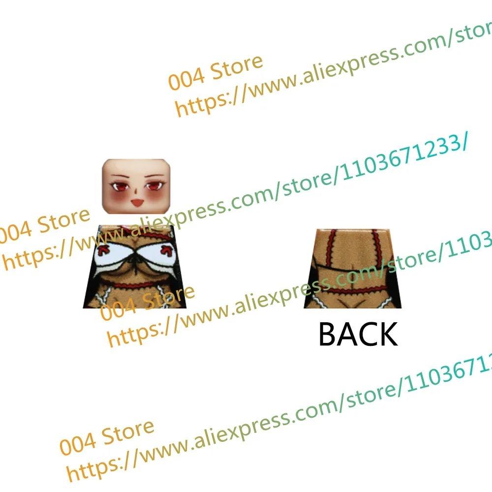 18+ Adult Building Block MOC Anime Action Figure Sexy Model Date Cartoon Swimwear Girl Hair Kit Ornament Toy Gift Collection F31