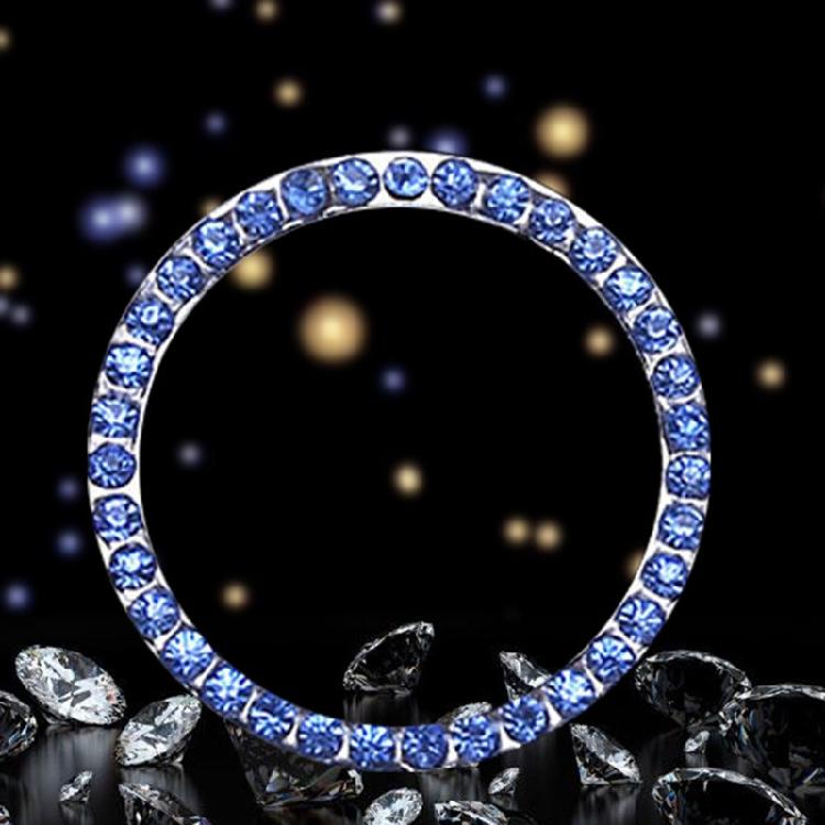 Car One Click Start Button Decoration Ring Diamond Crystal Ignition Ring Sticker