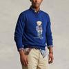Polo Ralph Lauren FW22 Bärenprint Rundhals Langarm Sweatshirt Herren sweatshirt Blau 710853308-016