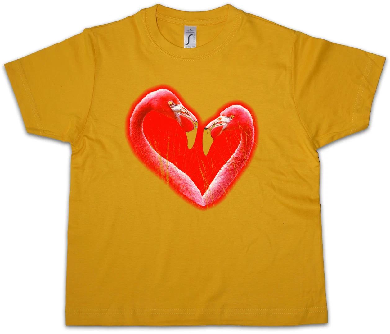 FLAMINGO HEART II Kids Boys kids boys T-Shirt Love Princess Flamingos Wildlife Fairies 130