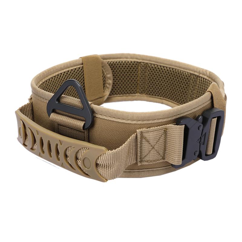 Adjustable Metal Double Buckle Tactical Dog Collar Luxury Designer Training Collar Dog German Shepherd For Medium Large Dogs