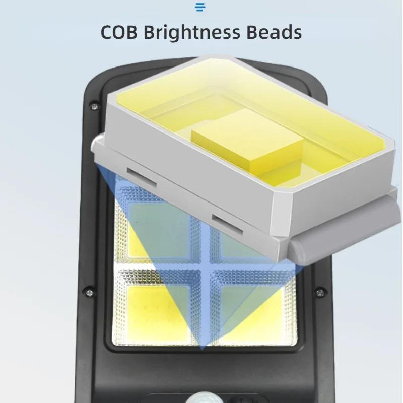 Solar Street Lights Outdoor Waterproof Human Body Sensing Courtyard Garden Wall Household Lights Rural Road Lighting Wall Lights