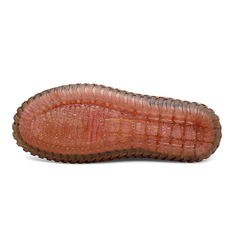 Fashion Fashion Men's Loafers Shoes Leather Slip-on Mocassin Homme Driving Casual Breathable Soft Comfortable Big Size 47 Zapatos Hombre