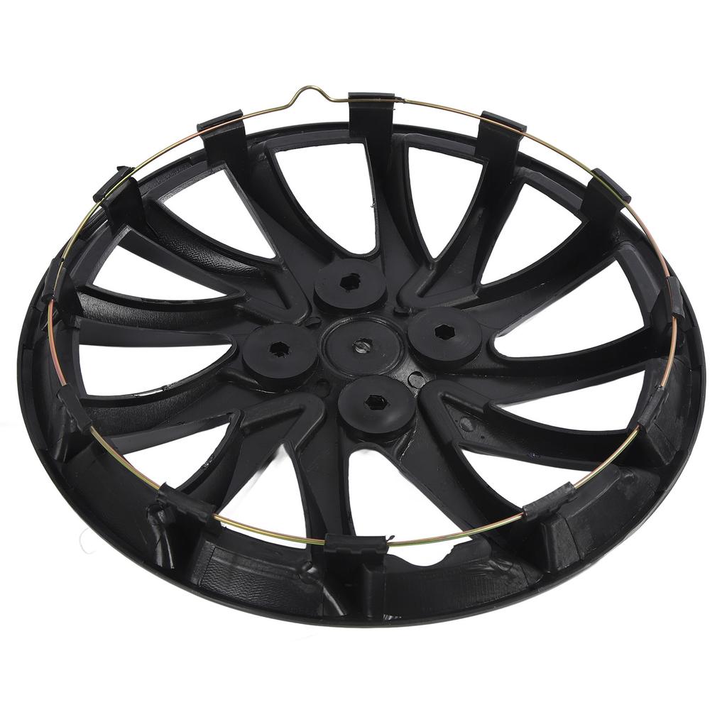 4pcs 14in Wheel Hub Caps Scratch Resistant Universal Wheel Rim Cover for Cars Trucks Vans Black