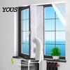 Window Air Conditioner Kit Seal Cloth for Portable AC, Adjustable No Drill Vent Kit, Fabric Cover Sliding