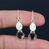 Natural Shiva Eye Smoky Quartz Gemstone Earrings, 925 Sterling Silver, Handmade Dangle Drop Earrings Jewelry Gift For Valentine's Day